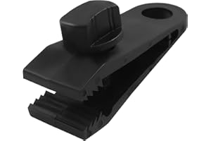 Unlorspy 10Pcs Heavy Duty Lock Grip Tarp Clips Clamps with Bungee Ball, Reusable Plastic Tarp Clamps Camper Awning Clips for Caravan Canopies Awnings Camping