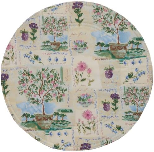 Yellow Botanical Charger-Center Round Placemat