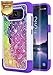 S8 Active Case with [HD Screen Protector], Galaxy S8 Active Case,NageBee [Hybrid Protective] Armor Soft Silicone Cover [Studded Rhinestone Bling] Design Hard Case For Samsung Galaxy S8 Active(Rainbow)