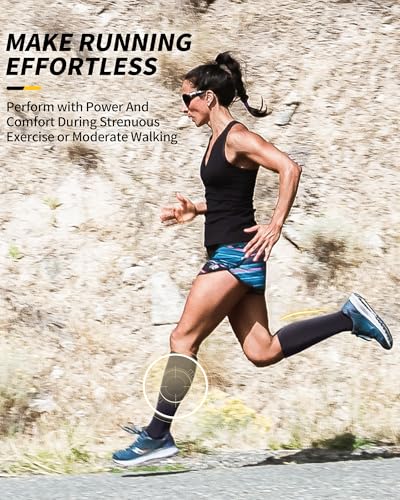 CAMBIVO Graduated Compression Socks Women Men 3 Pairs, Graduated Compression Stockings, 20-30 mmHg, Anti-thrombus Elastic Compression Socks, Knee High Socks for Sports, Varicose Veins, Airplane, Running