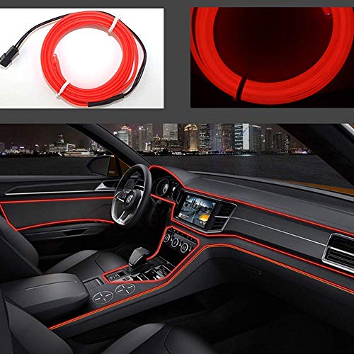 ABALDI El Wire Car LED Interior Lights, Neon Glowing Strobing