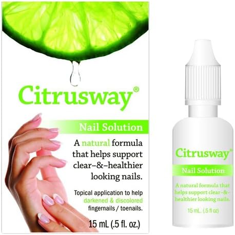 Citrusway Nail Care Treatment, Damaged Discolored Nail Repair Solution, Targets Toenail and Fingernail Fungus Infection (15 mL/0.50 Ounce)