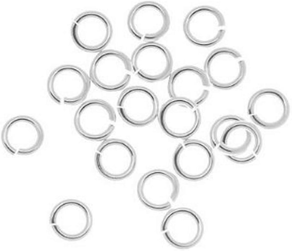 BeadaholiqueSSJL04 20-Piece Sterling Jump Lock Rings, 4mm, 20-Gauge, Silver