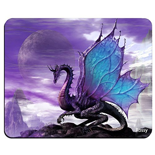 Purple Dragon Purple Moon Mouse Pad, Customized Rectangle Mousepad
