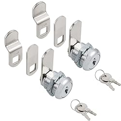 Cabinet Cam Locks Keyed Alike, 5/8” Cylinder Cam