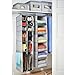 InterDesign Aldo Fabric Closet Storage Organizer Box for Clothing, Shoes, Handbags, Jeans - Large, Gray