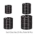 Selizo 60 Pieces Black Split Key Rings for Home Car Keychains