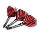 W.M Darts King 90 Percent Tungsten Steel Tip Darts (for Bristle / Normal Dartboard, 22 Gram, Pack of 3)