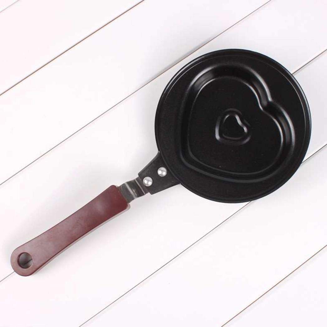 Cokil Mini Egg Frying Pan Handheld Kitchen Non-Stick Omelette Pancake Molds Tool Grill Pans