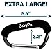 Stroller Hooks - 2 Pack of Baby Clips for Strollers, Diaper Bags, Grocery Bag Holder, Purses and Handbags - Perfect for Uppababy Vista, Babyzen Yoyo, Britax, Bugaboo, Bob, Graco and Buggy by BabyDu