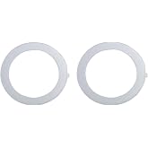 KUROKU Whirlpool Bath Graphic Snap Ring On/Off Graphic Snap Ring Air Button 8262000 Compatible with Jacuzzi Bath Sundance Builder/Comfort Bath Series(2 Pack)