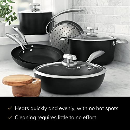 SCANPAN Pro IQ 9Piece Cookware Set EasytoUse Nonstick Dishwasher