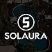 Solaura Outdoor Furniture Brown Wicker Patio Sofa (Seats 3) Light Brown Cushions & Classic Gold Stripe Throw Pillows