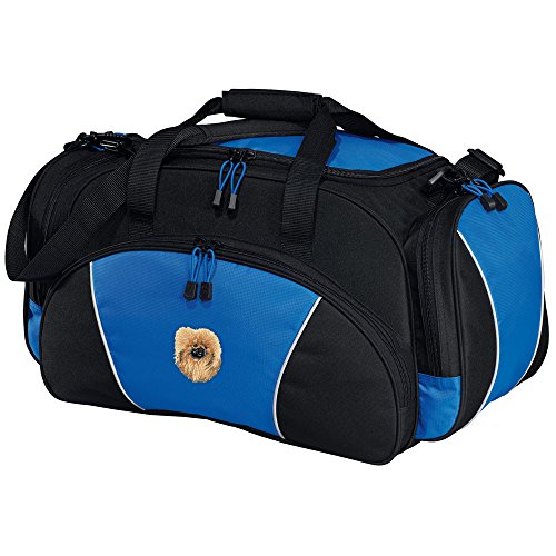 Cherrybrook Dog Breed Embroidered Duffel Bags - All Breeds - Royal Blue - Pekingese