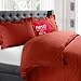 Nestl Orange Duvet Cover Queen Size - Soft Queen Duvet Cover Set, 3 Piece Double Brushed Queen Size Duvet Covers with Button Closure, 1 Duvet Cover 90x90 inches and 2 Pillow Shams