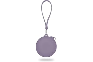 JALOPINK Coin Purse for Women – Silicone Coin Pouch with Keychain Wristlet for Coins, Keys, Lipstick, and Earphones – Mini Cute Change Purse, Coin Purse & Pouch for Daily Life, Travel, Party (Purple)
