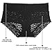 Eve's temptation Women Lily Everyday Mid-Waist Panties Lace Slimming Tummy Control Underwear Full Coverage Boyshorts