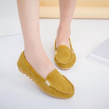Yellow flat shoes uk Clearance
