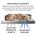 Furhaven Pet Dog Bed - Deluxe Orthopedic Two-Tone Plush Faux Fur and Suede L Shaped Chaise Lounge Sofa-Style Living Room Corner Couch Pet Bed with Removable Cover for Dogs and Cats, Stone Gray, Jumbo