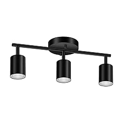 LED Track Lighting Fixtures Ceiling, Black 3-Light