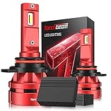 Torchbeam T2 9012/HIR2 LED Headlight Bulbs, Compact Size, 6000K Cool White, 200% Brightness, with CANbus decoder, Replacement Bulbs