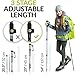 CAMMPO Trekking Poles Collapsible - Hiking Poles - Lightweight Aluminum 7075 - Walking Sticks (2-pc) w/Tungsten Tip, Flip-Lock System & Cork Grip
