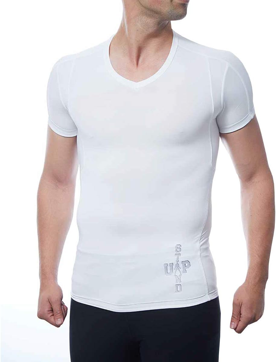 DROPSKIP Men’s Slimming Body Shaper Compression Shirt