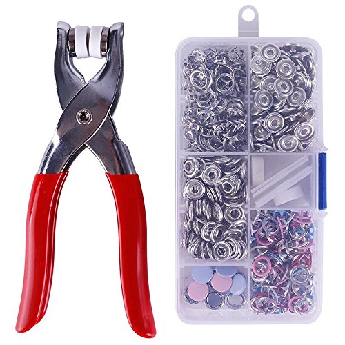 ZHUOTOP DIY Shoe Punch Pliers Rivet Button Snap Fixing Tool Craft Tools Kit