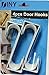 Dependable Industries inc. Essentials Over-The-Door Hanger Hook Set – 4-Pack of 3.5 in., Plastic Over-The-Door Hangers & White Over-The-Door Hooks – Over-Door Hooks for Hanging Clothes & Towels