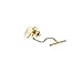 Status Men's Tie Tac Oval with Radiating Lines From Center, Gold, One Size