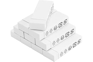 Amazon Basics Block White Eraser, 10 Count (Pack of 1)