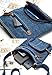 ZOONAI Women Multi Pocket Crossbody Shoulder Bag Small Organizer Purse Wallet