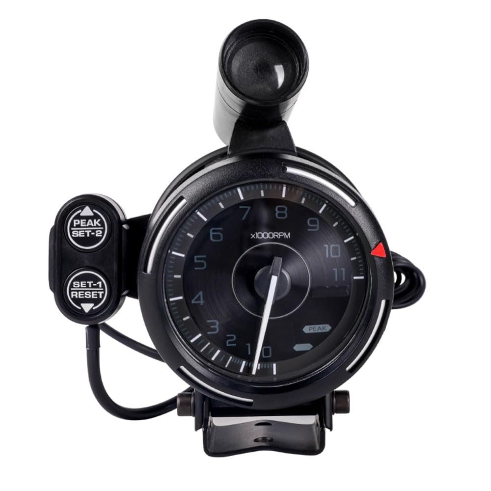 Photo 1 of RASTP 12V RPM Tachometer, PC Game Simulated Racing Game Meter Fit for Logitech G27/G29 /G920 /G923 for Thrustmaster T300RS T500 GT, Compatible with Most Sim Racing Game -7 Color