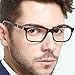 OCCI CHIARI Men Rectangle Stylish Eyewear Frame With Clear Lens (Demi,54)