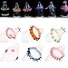 10 Pcs Adult Sensitive Orgasm Latex Condoms Dotted Ribbed Stimulate Vaginal (10Pack colorful)