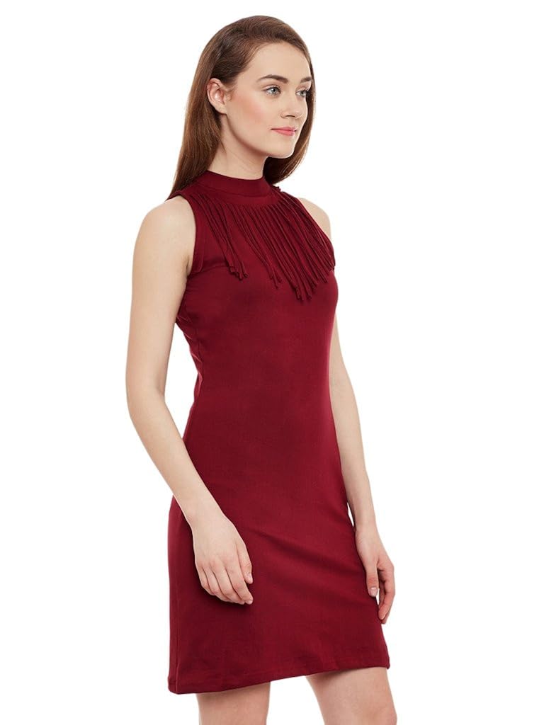 miss chase womens maroon bodycon dress