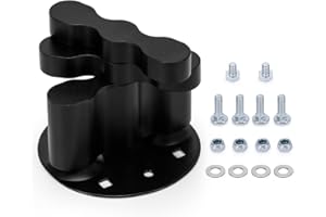 HYPERTUNE Gas Can Mount Lock Double Locking Mount for Standard Gasoline, Fuel Tank, Water Packs, Cargo Racks Handle Fuel Tank Bracket