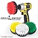 Drillbrush Home Cleaning Supplies Kit - Shower Cleaner Brush Drill Attachment Set - Tile - Bathtub - Kitchen Accessories - Spin Brush Cleaner - Oven Scrub Brushes for Drill - Bird Bath Brushes