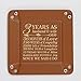 Bella Busta-Personalize 3 Years as Husband and Wife Theme-Traditional 3th Anniversary Keepsake -Engraved Leather Tray Valet (Rawhide)