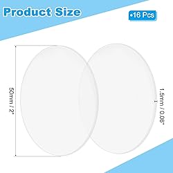 PATIKIL 2" Acrylic Circles, 16Pcs 0.06" Thickness
