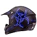 Orthrus Matte Black High Performance Motocross, ATV, Dirt Bike Helmet [DOT]