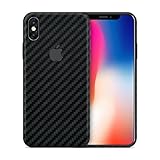 AlienJacket - iPhone Xs/X Compatible 3M Vinyl Textured Skin Wrap (Carbon Fiber - Black)