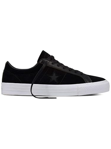 black leather converse one star