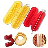 Allinbuy 2pcs Fancy Saucisse Cutter Spiral Barbecue Hot Dogs Cutter