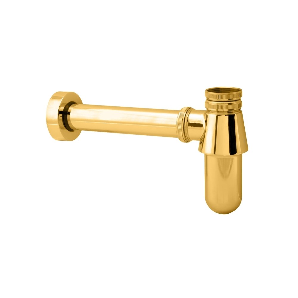 Deva TCP625/501 Bottle Trap with Wall Extension Chrome Finish