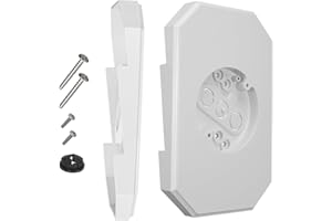 MINSN PTY Vinyl Siding Mounting Blocks , Ease of Installation Built-in Electrical Box Outdoor Light Mounting Block, 8141DBL Siding Mounting Plate for 1/2 inch Lap Double and 4 inch Siding, White 1 Pack