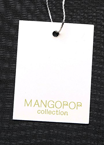 Tanbaby Mangopop Women's Clubwear Sheer Long Sleeve Pure Mesh Tops Tee Blouse (Black-Scoop Neck, S) - Thumbnail 4
