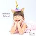 UNICORN PARTY SUPPLIES DECORATIONS- 12 guests Complete Set Cake Cupcake Toppers, Gold Headband, Helium Foil Balloons, Heart Balloons, Happy Birthday Banner, Gifts, Favors For Girl First 1st Birthday