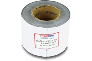 EternaBond RV Mobile Home Roof Seal Sealant Tape & Leak Repair Tape 4" x 50' Roll White Authentic (4''-50ft)