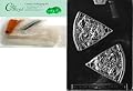 Cybrtrayd Mdk50-K086 Pizza Slice Kids Chocolate Candy Mold with Packaging Bundle, Includes 50 Cello Bags, 25 Gold and 25 Silver Twist Ties and Chocolate Molding Instructions